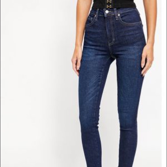 Free people dark wash skinny jeans - Picture 2 of 2